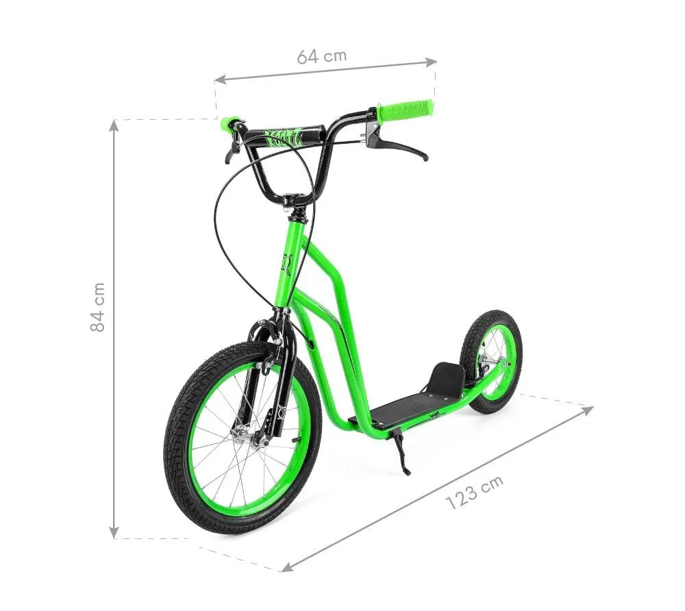Koloběžka Xootz BMX Scooter Snake - Zelená