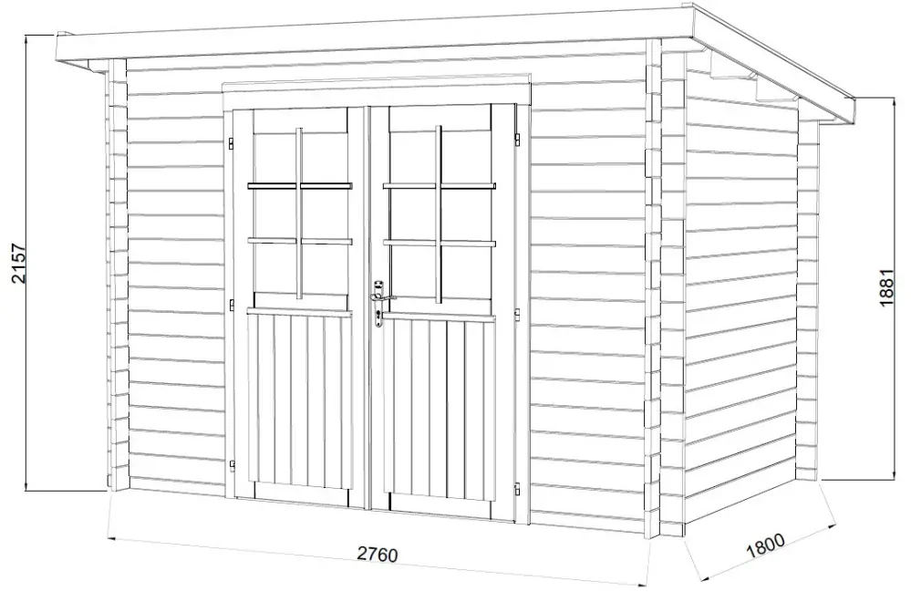 Zahradní domek Palmako ALICE 4,7 m2