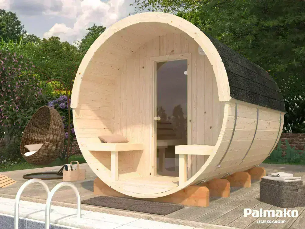 Sudová sauna Palmako ANITA 1,6 + 0,7 m2 (bez kamen)
