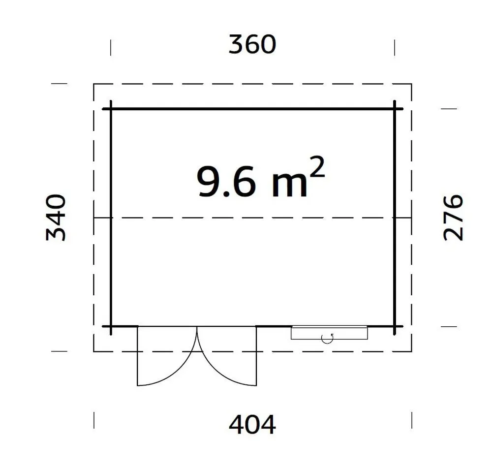 Zahradní domek Palmako IRIS 9,6 m2