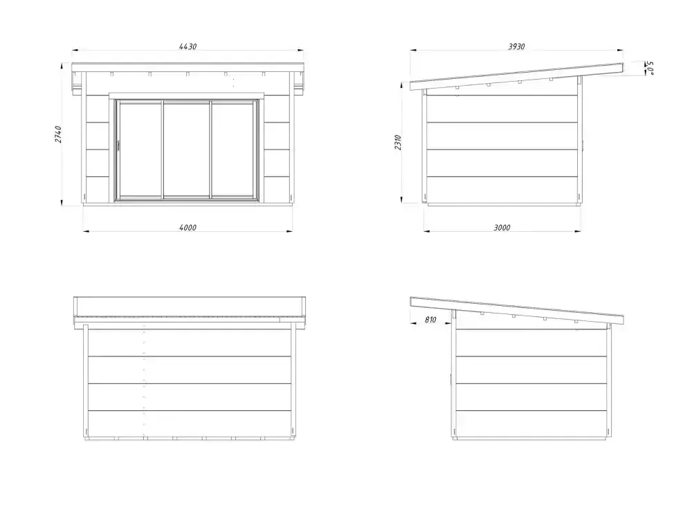 Zahradní domek Palmako GRACE 11,2 m2 SLIDE PLUS
