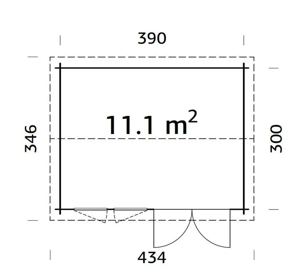 Zahradní domek Palmako IRIS 11,1 m2
