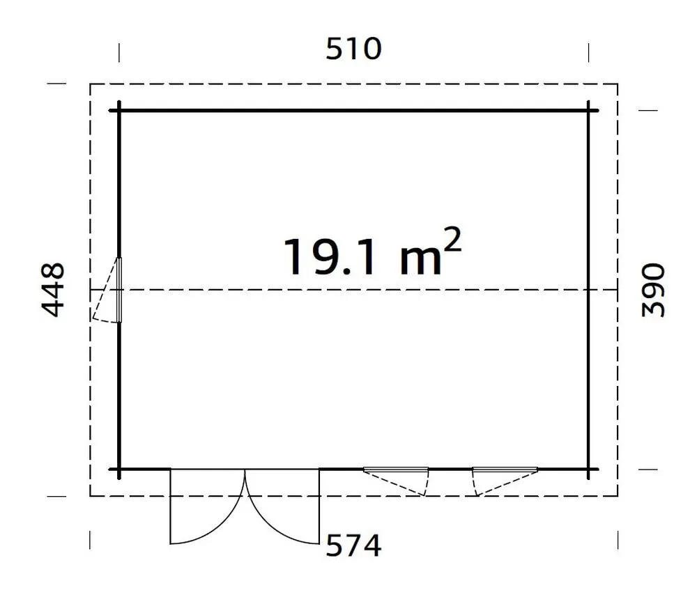 Zahradní domek Palmako IRIS 19,1 m2
