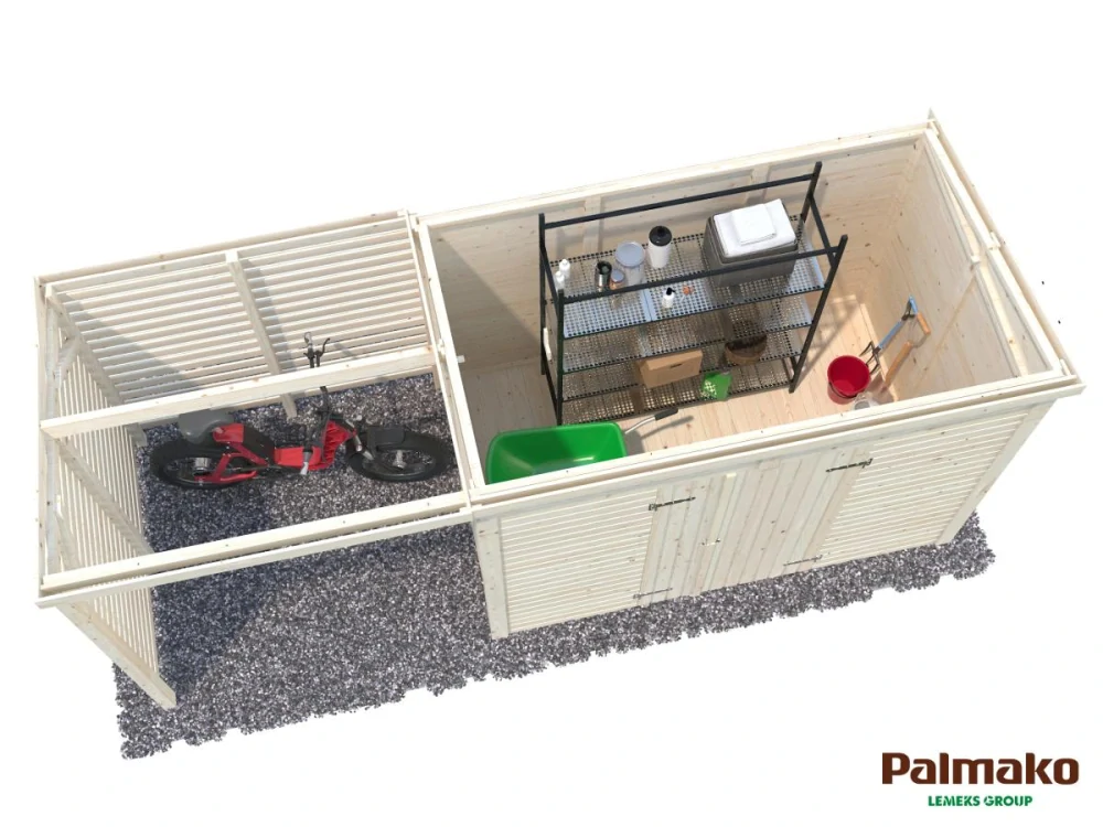 Zahradní domek Palmako LEIF 4,5 + 2,9 m2 
