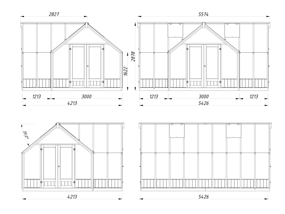 Zimní zahrada Palmako EMILIA 19,1 m2 ( tmavě šedá )