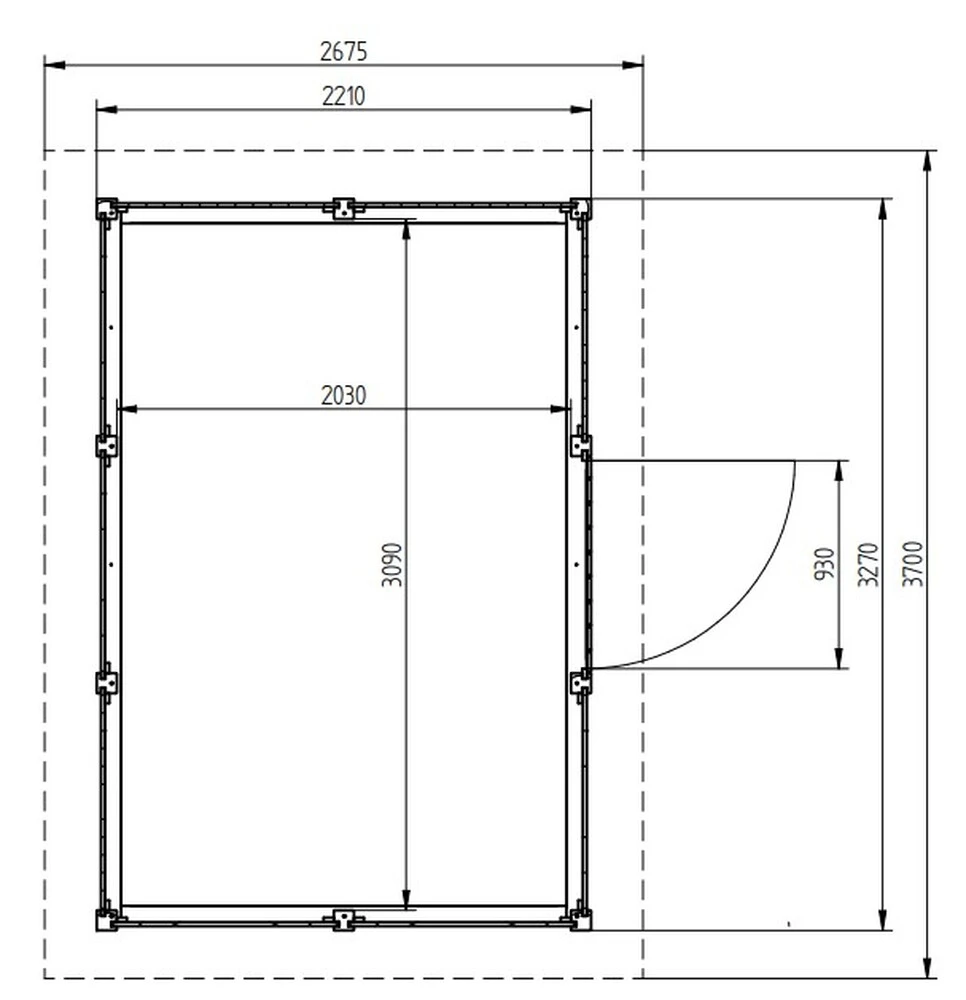 Zahradní domek HEROLD P3322 6,3 m2