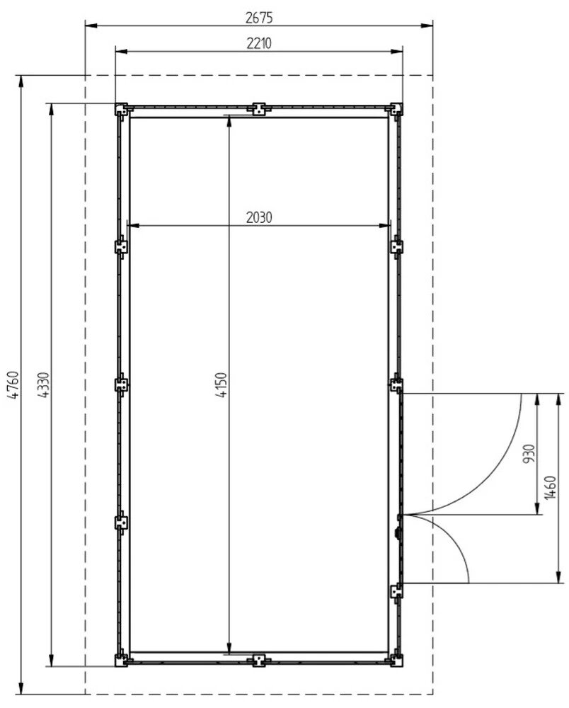 Zahradní domek HEROLD P4422 8,5 m2