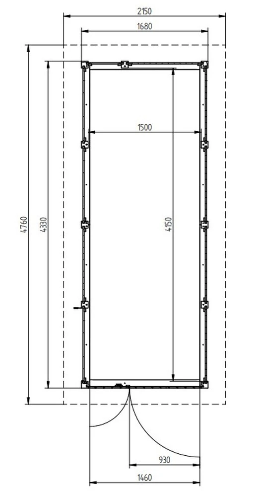 Zahradní domek HEROLD P4417c 6,2 m2