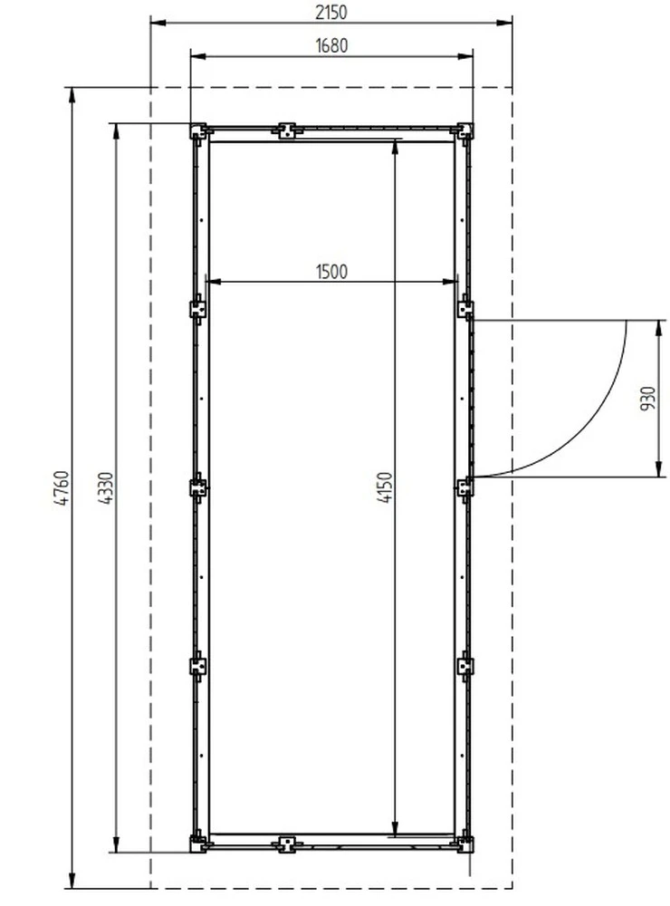 Zahradní domek HEROLD P4417a 6,2 m2