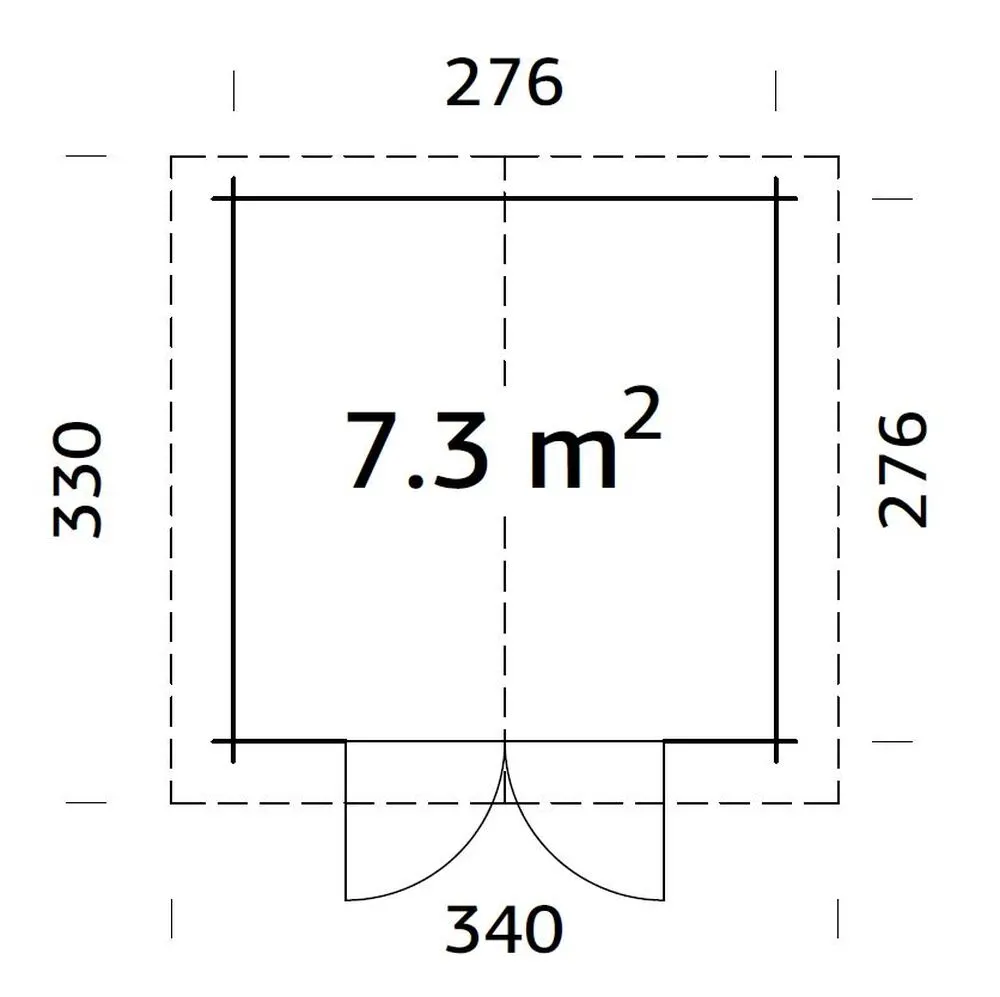 Zahradní domek Palmako LOTTA 7,3 m2