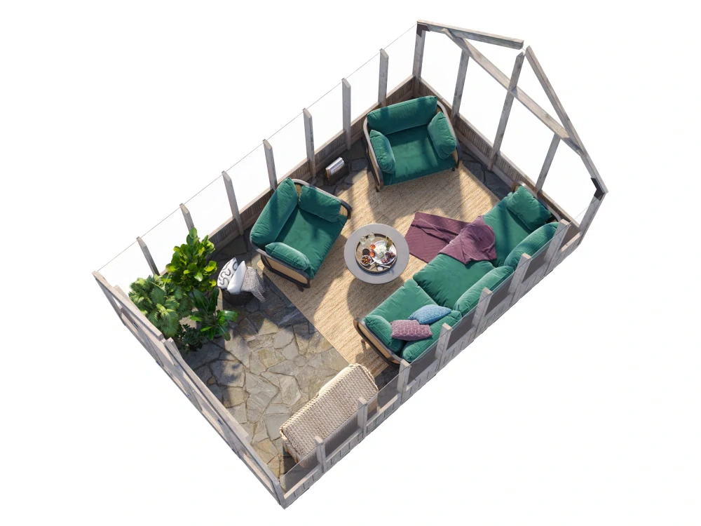Zimní zahrada Palmako EMILIA 13,8 m2