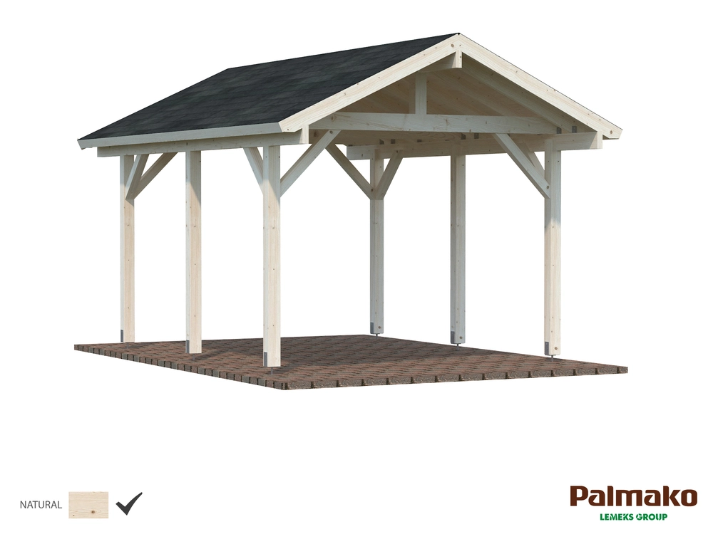 Přístřešek pro automobil Palmako ROBERT 11,7 m2