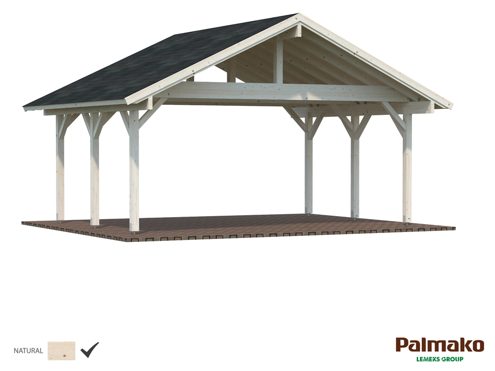 Přístřešek pro automobil Palmako ROBERT 20,6 m2