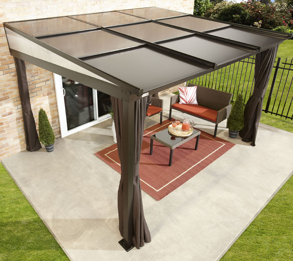 Sojag hliníkové zastřešení terasy BUDAPEST 1012 - Bronz