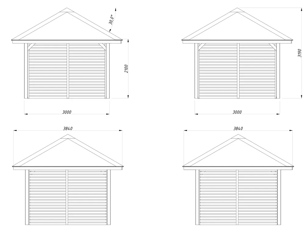 Zahradní domek Palmako BIANCA 8,3 m2 SET 102