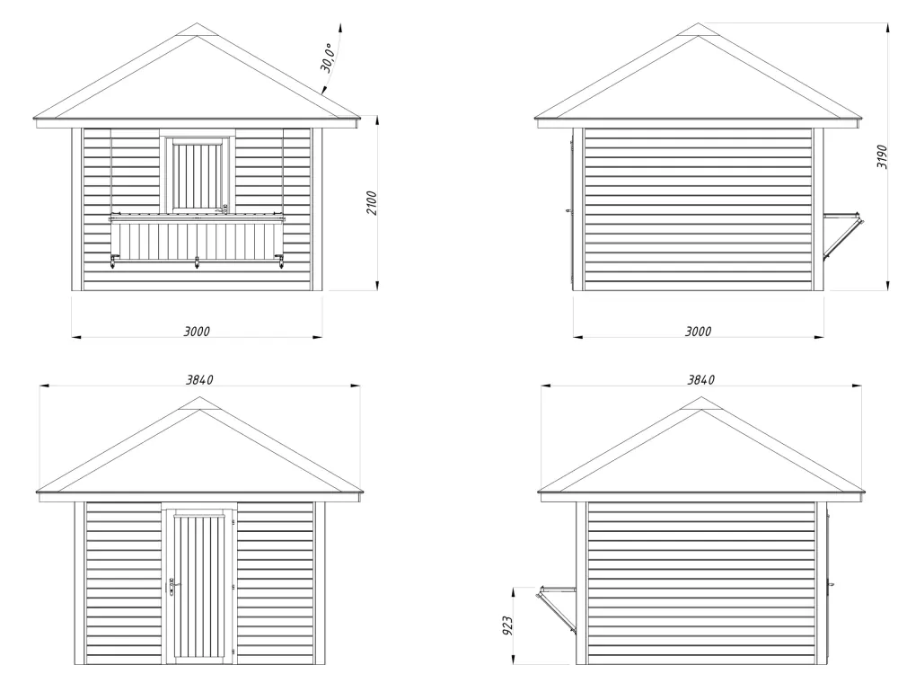 Zahradní domek Palmako BIANCA 8,3 m2 SET 104