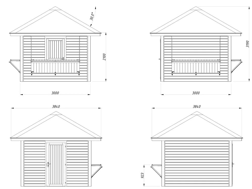 Zahradní domek Palmako BIANCA 8,3 m2 SET 105