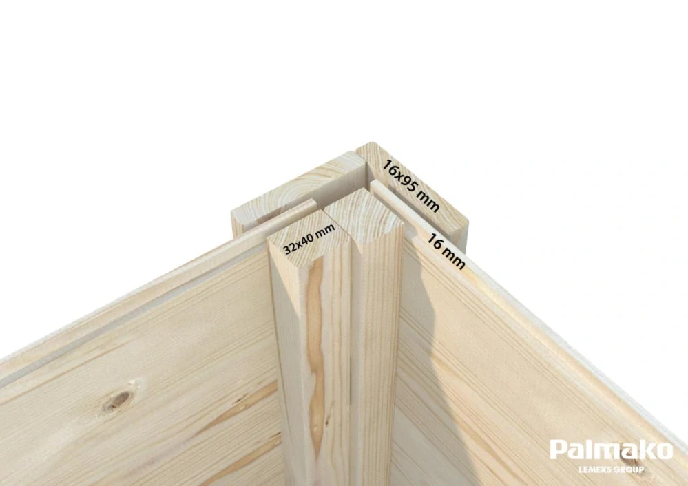 Zahradní domek Palmako LEIF 4,5 + 2,9 m2 