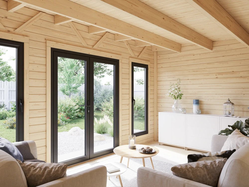 Zahradní domek Palmako AURELIA 12,7 m2 (hliníková okna a dveře)