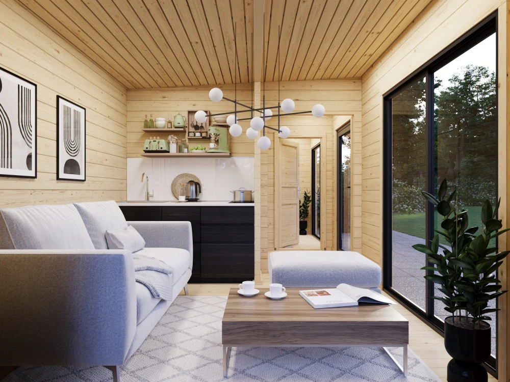 Zahradní domek Palmako CECILIA 21,8 m2 ( s posuvnými dveřmi s dvojitým sklem )