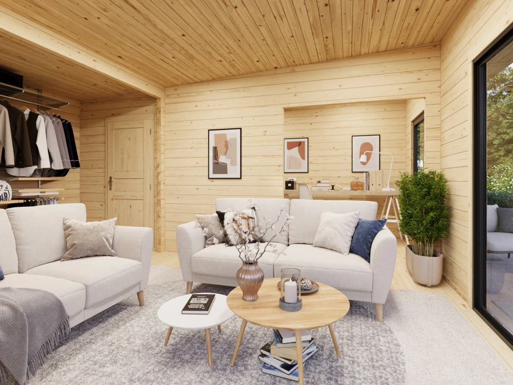 Zahradní domek Palmako CECILIA 27,2 m2 ( s posuvnými dveřmi s dvojitým sklem )