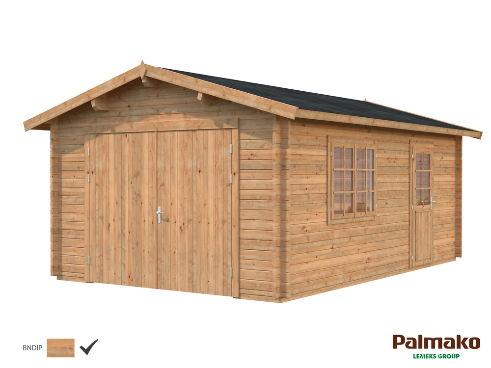 Dřevěná garáž Palmako ROGER 19,0 m2