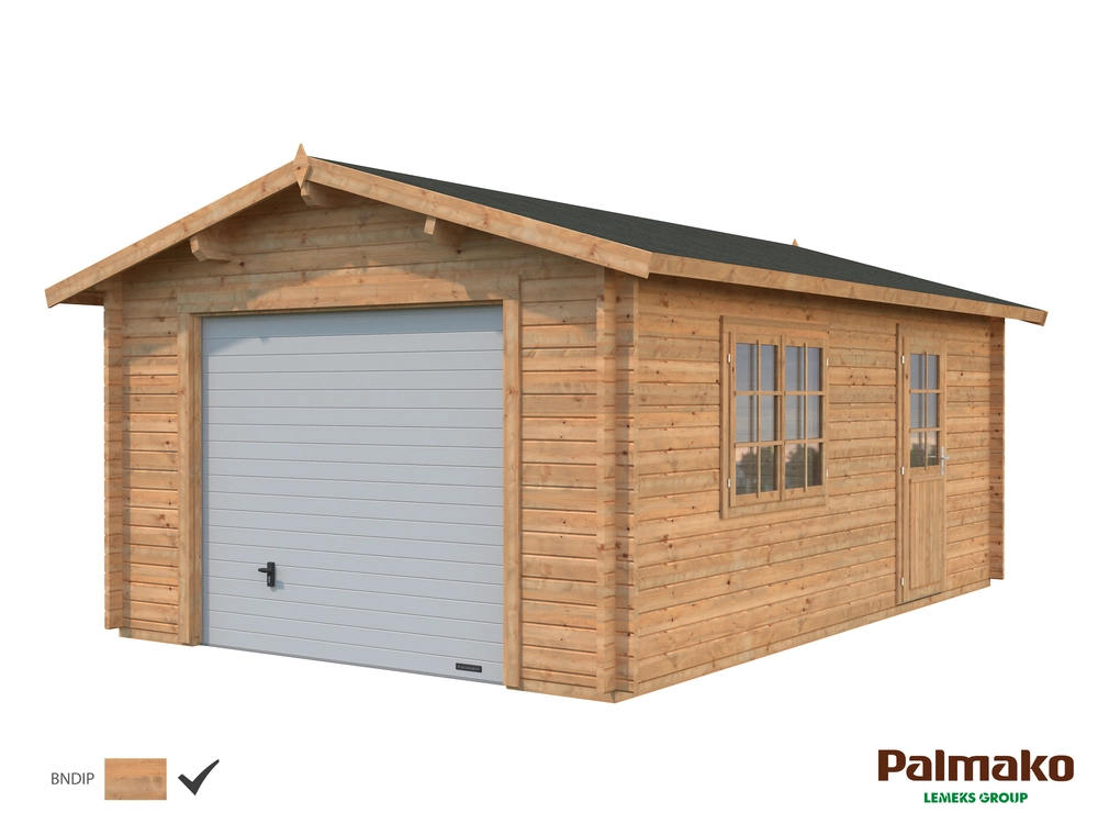Dřevěná garáž Palmako ROGER 19,0 m2
