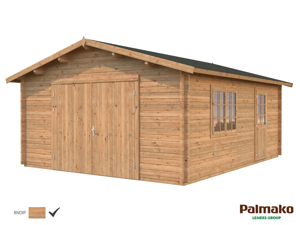 Dřevěná garáž Palmako ROGER 23,9 m2