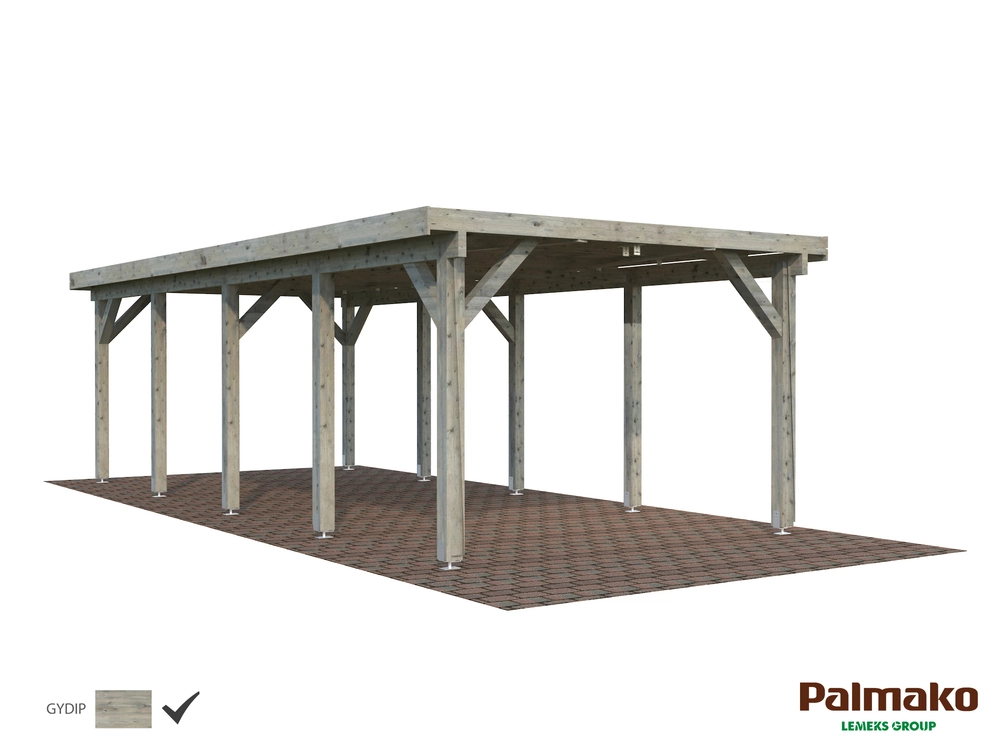 Přístřešek pro automobil Palmako KARL 23,1 m2