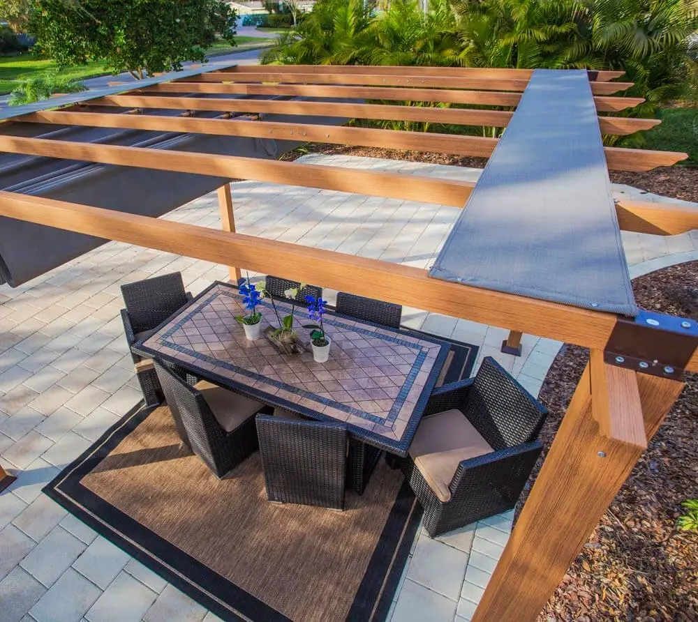 Paragon Outdoor hliníková pergola FLORIDA 1111 - Světle hnědá