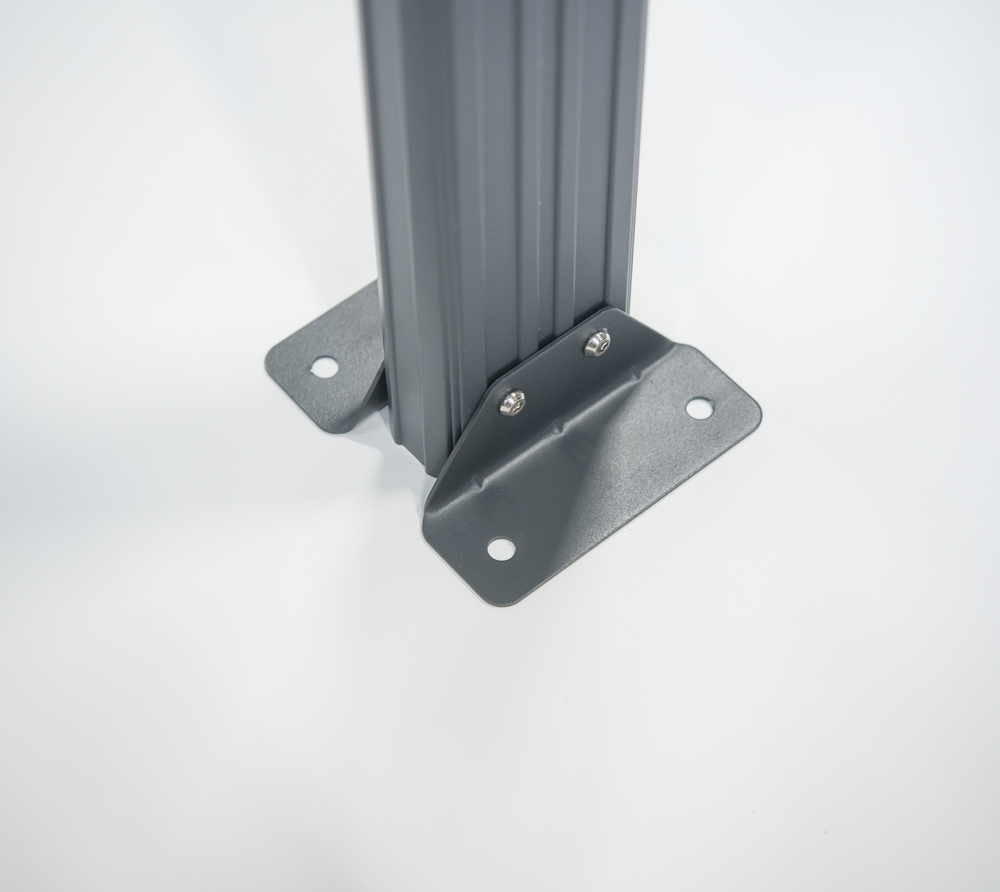 Westmann hliníkový přístřešek na auto s kulatou střechou 15 m2 - Antracit