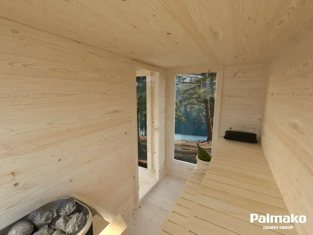Sauna Palmako SANNA 12,8 m2 SLIDE (bez kamen)