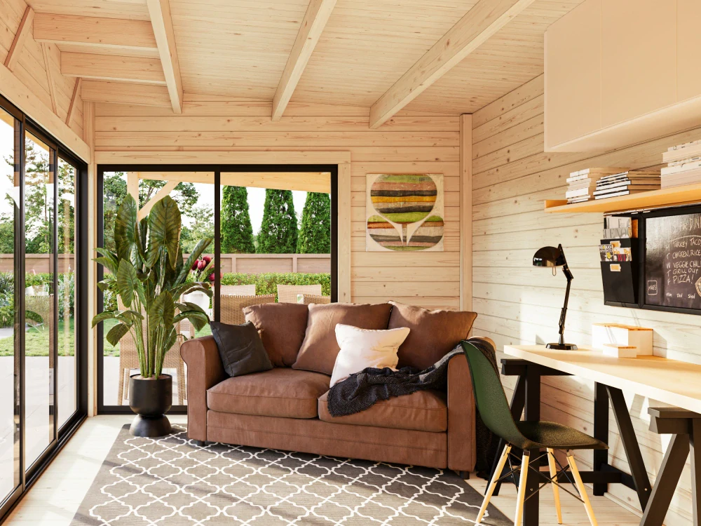 Zahradní domek Palmako ANDREA 15,2+7,9 m2 SLIDE