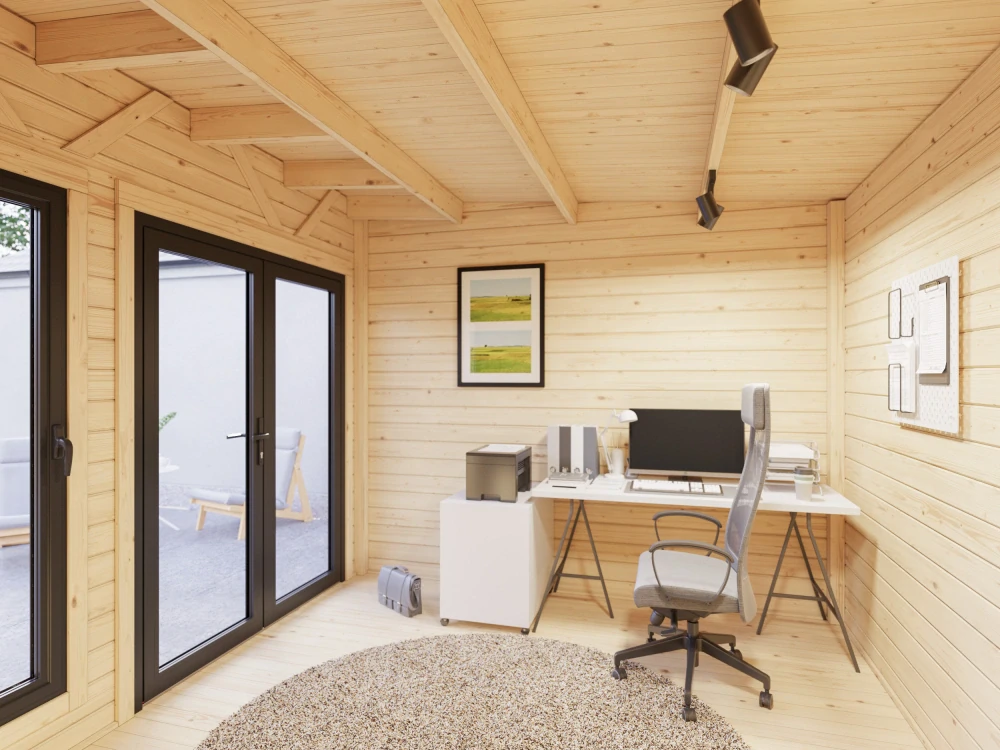 Zahradní domek Palmako AURELIA 8,4 m2 (hliníková okna a dveře)