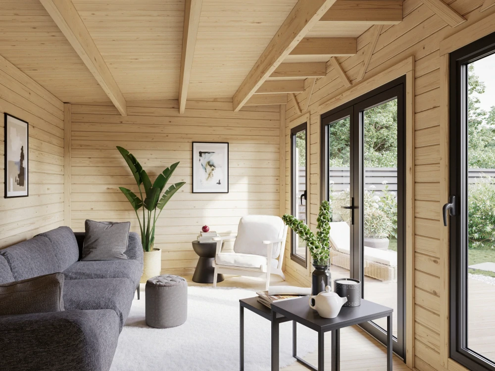 Zahradní domek Palmako AURELIA 16,7 m2 (hliníková okna a dveře)