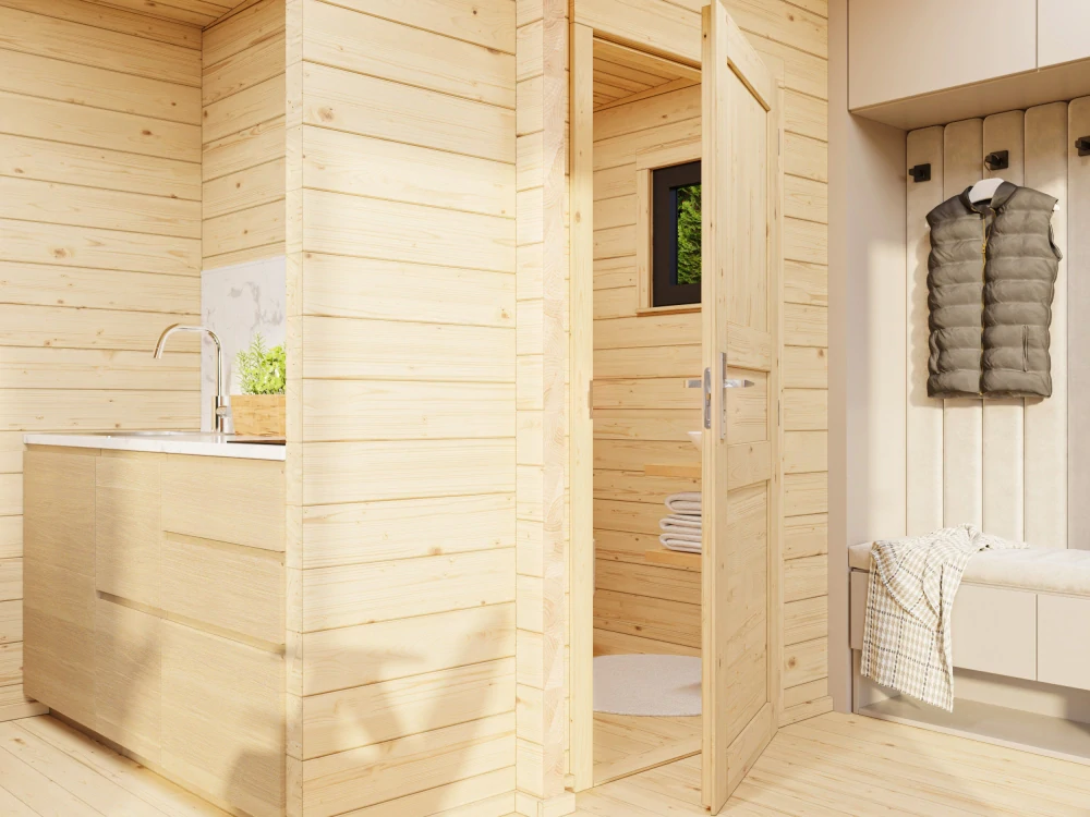 Zahradní domek Palmako CECILIA 14,2 m2 ( s posuvnými dveřmi s dvojitým sklem )