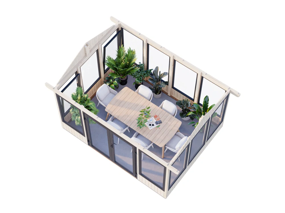 Zahradní domek Palmako ISABELLA 10,9 m2 (hliníková okna a dveře)