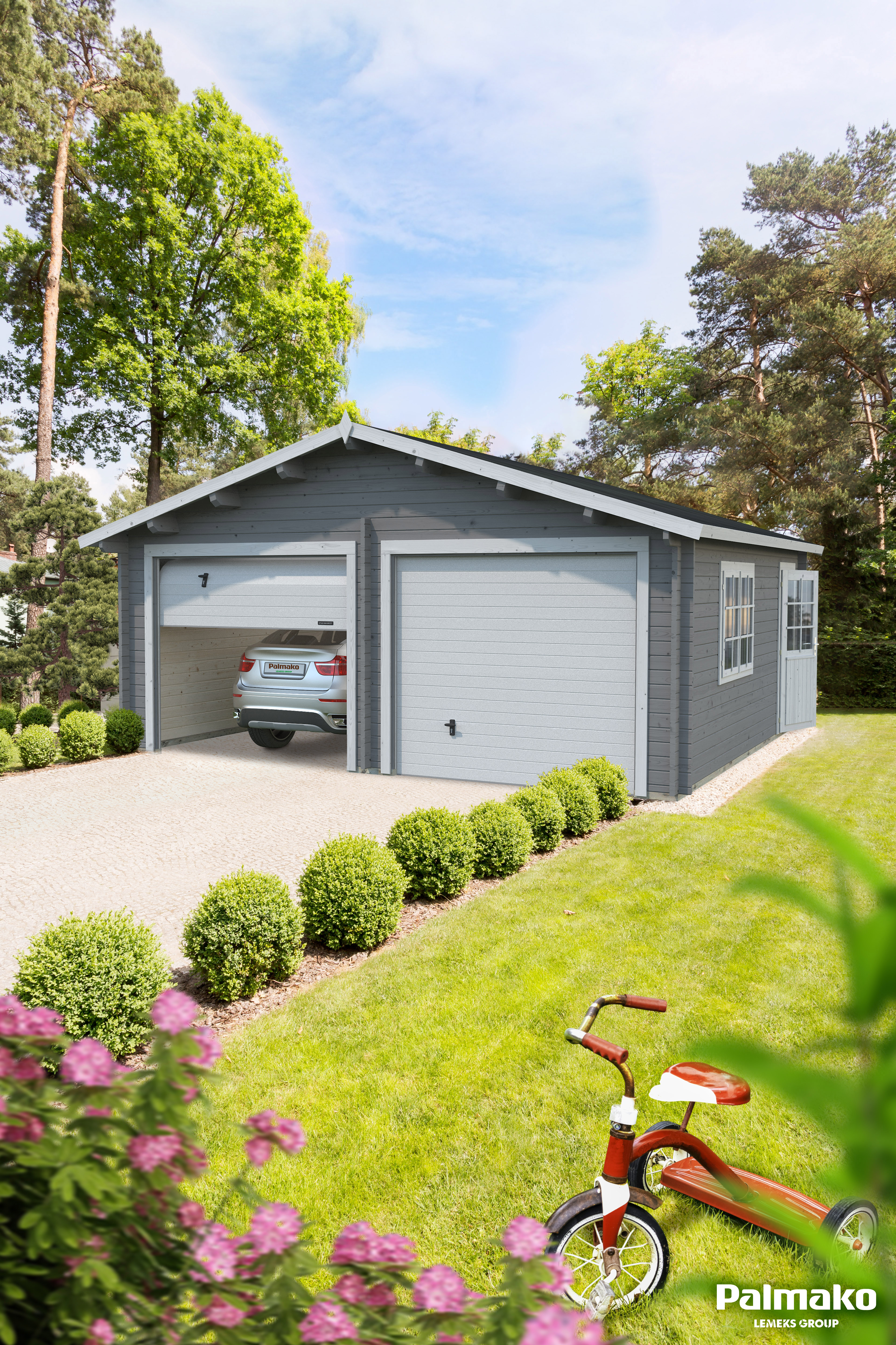 Dřevěná garáž Palmako ROGER 28,4 m2