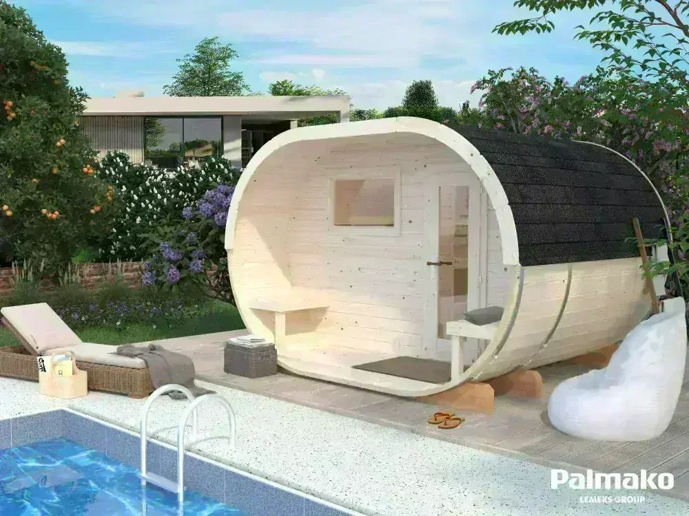 Sudová sauna Palmako ANETTE 3,0 + 1,5 m2 (bez kamen)
