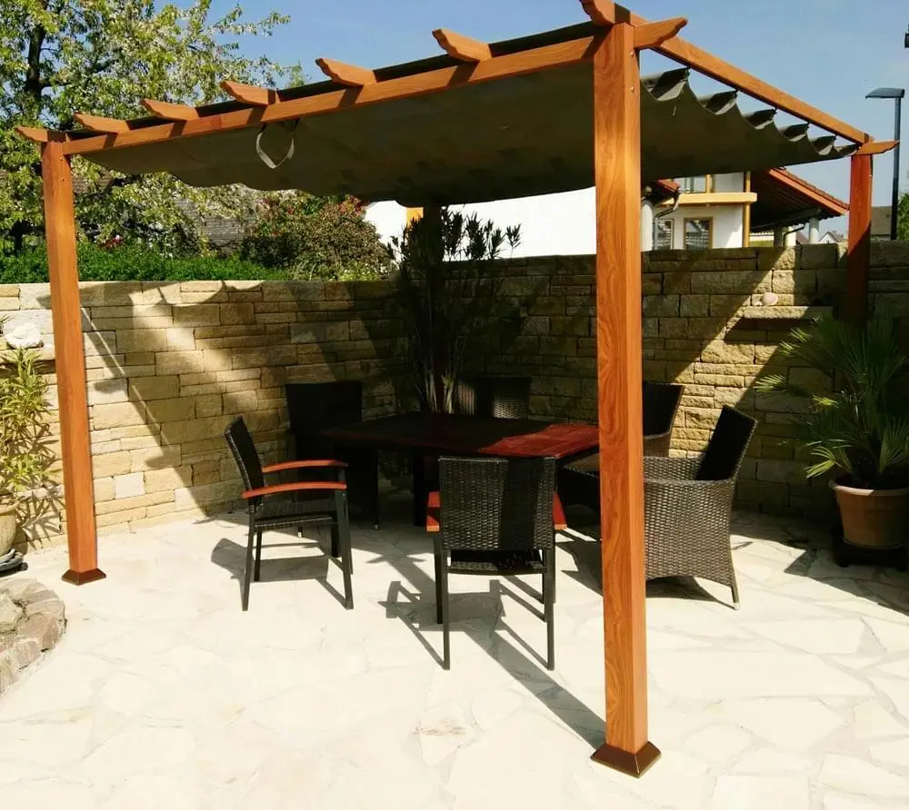 Paragon Outdoor hliníková pergola FLORIDA 1111 - Světle hnědá