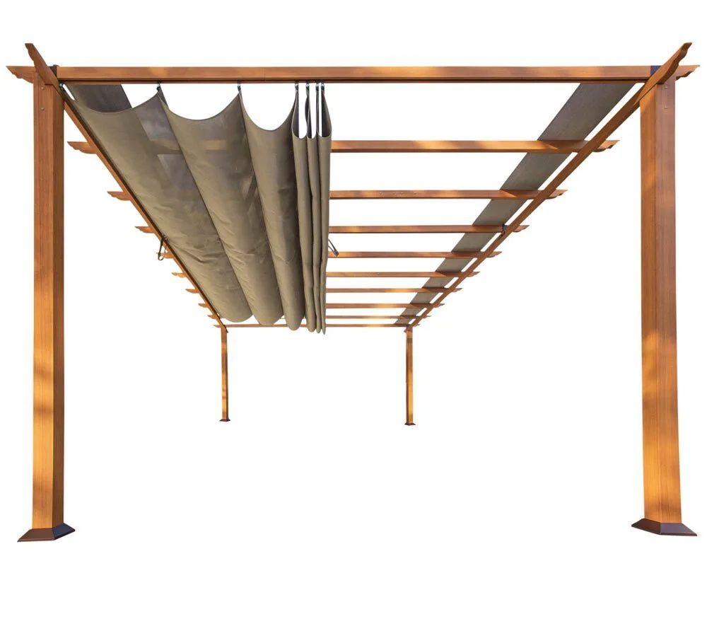 Paragon Outdoor hliníková pergola FLORENZ 1116 - Světle hnědá