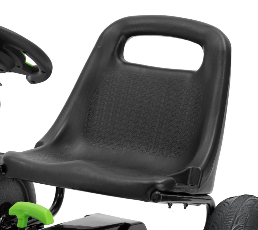 Šlapací motokára Xootz Go-Kart Viper - Černo-zelená