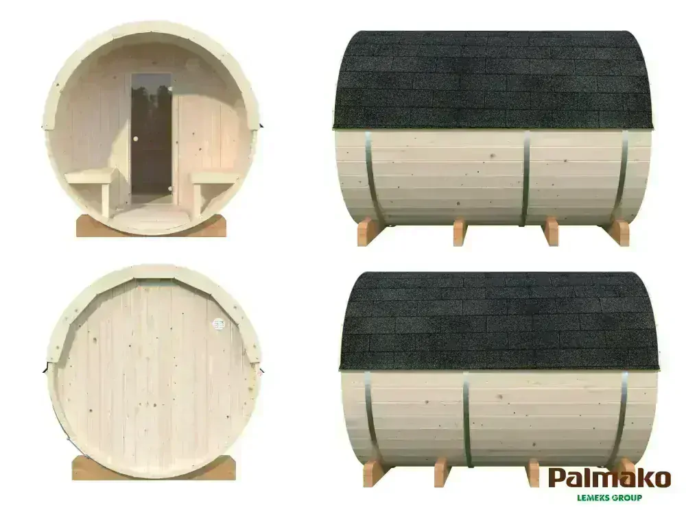 Sudová sauna Palmako ANITA 1,6 + 0,7 m2 (bez kamen)