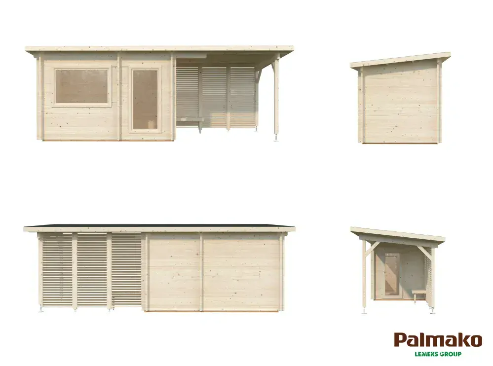 Sauna Palmako SANNA 6,8 + 5,9 m2 (bez kamen)