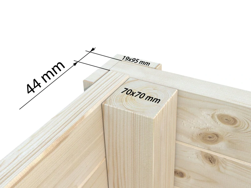 Zahradní domek Palmako AURELIA 12,4+7,9 m2 (hliníková okna a dveře)