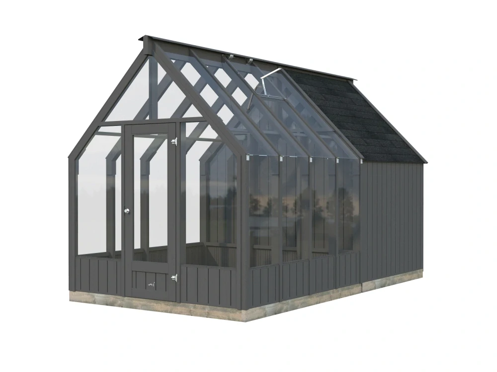 Zimní zahrada Palmako EMILIA 5,4+4,0 m2 ( tmavě šedá )