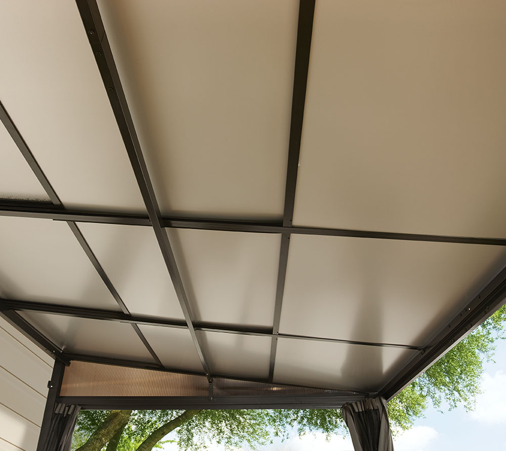 Sojag hliníkové zastřešení terasy BUDAPEST 1012 - Bronz