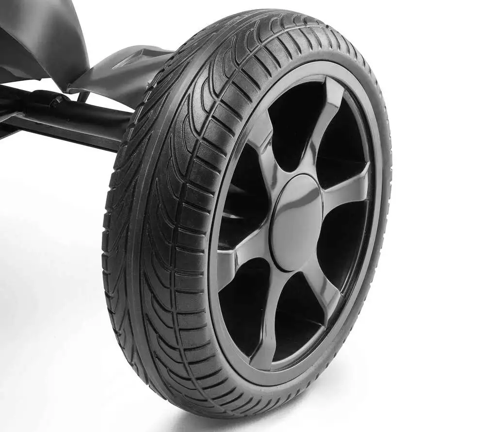 Šlapací motokára Xootz Go-Kart Venom - Černá