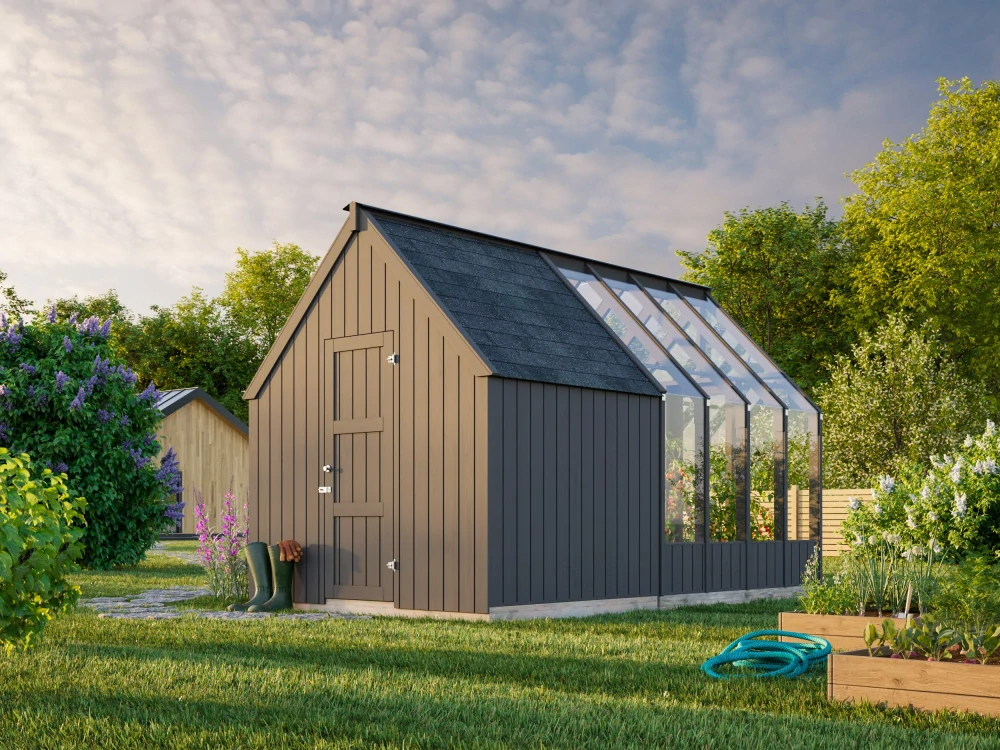 Nářaďový domek Palmako EMILIA SHED 4,0 m2 ( tmavě šedá )
