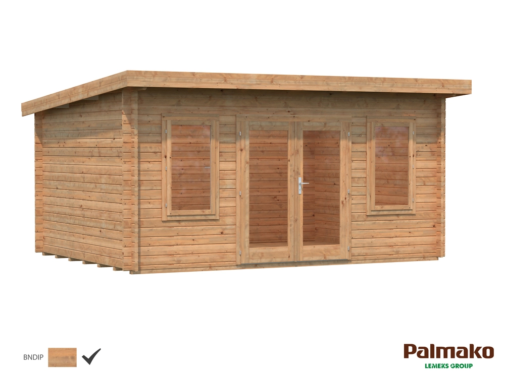 Zahradní domek Palmako LISA 14,2 m2 - Tmavě šedá imregnace